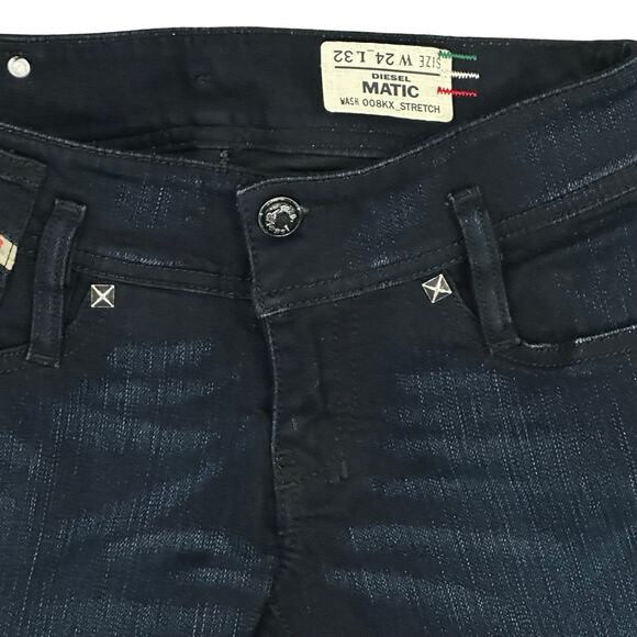 Diesel Matic Stretch Dark Wash 008KX Stretch Skinny Jeans Size 24 x 32 NWT $230 - Picture 5 of 10